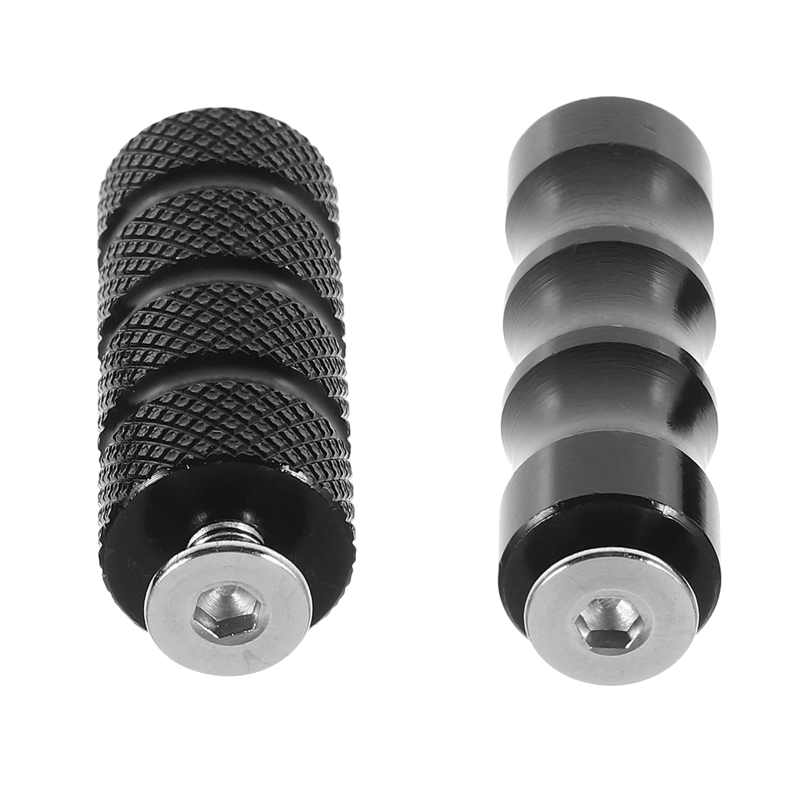 

2Pcs Universal Motorcycle Rear Footrest CNC Elevated Pegs Black Small Column Accessories Aluminum Alloy Part Metal Peg Pedal