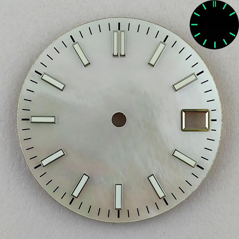 Циферблат NH35 с индивидуальным логотипом, подходящий для корпуса механизма NH35, аксессуары для часов C3, циферблат 28,5 мм