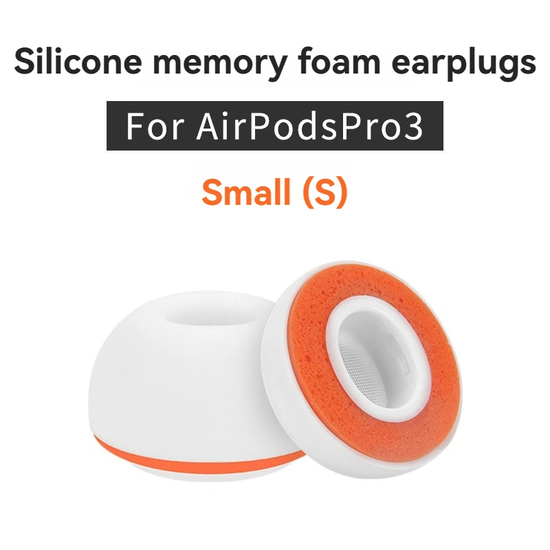 Memory-Schaum Ersatz-Ohrstöpsel für Apple AirPods Pro 3 Weiche Schwamm-Ohrpolster Ohrstöpsel Zubehör XXS/XS/S/M/L
