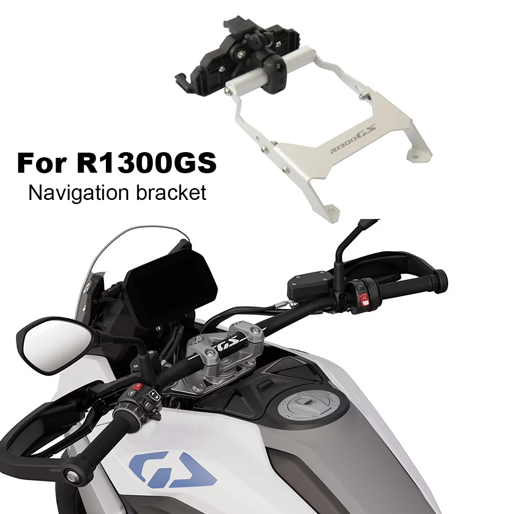 ل BMW R1300GS R 1300GS ADV 2023 2024 دراجة نارية CNC الملاحة قوس لتحديد المواقع حامل هاتف المحمول جبل الدعم