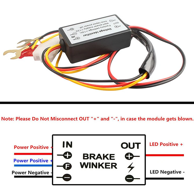 Controller Auto Car LED Daytime Running Light Relay Harness Dimmer On/Off Fog Light Controller