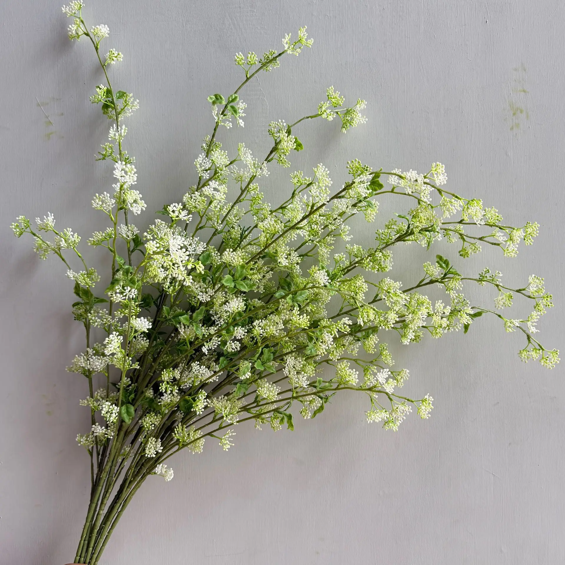 

4 шт. Искусственные цветы из пластиковой снежной ивы, 105 см, с 4 ветками, для домашнего декора, свадебного фона, цветочных композиций, украшения праздничного стола