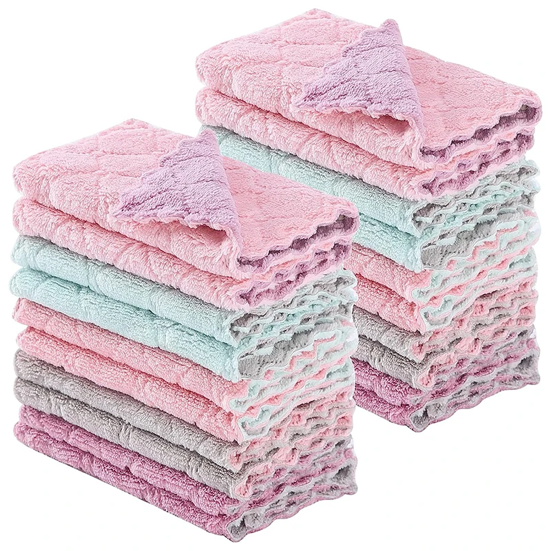 1/5/10pcs  cleaning cloth For  home and kitchen products  microfiber cloth magic cleaning cloth reusable cleaning windows