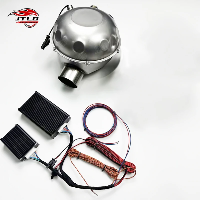 JTLD Universal Car Exhaust Drum Speaker System Universal Electronic Active Sound Booster Smartphone Remote Control