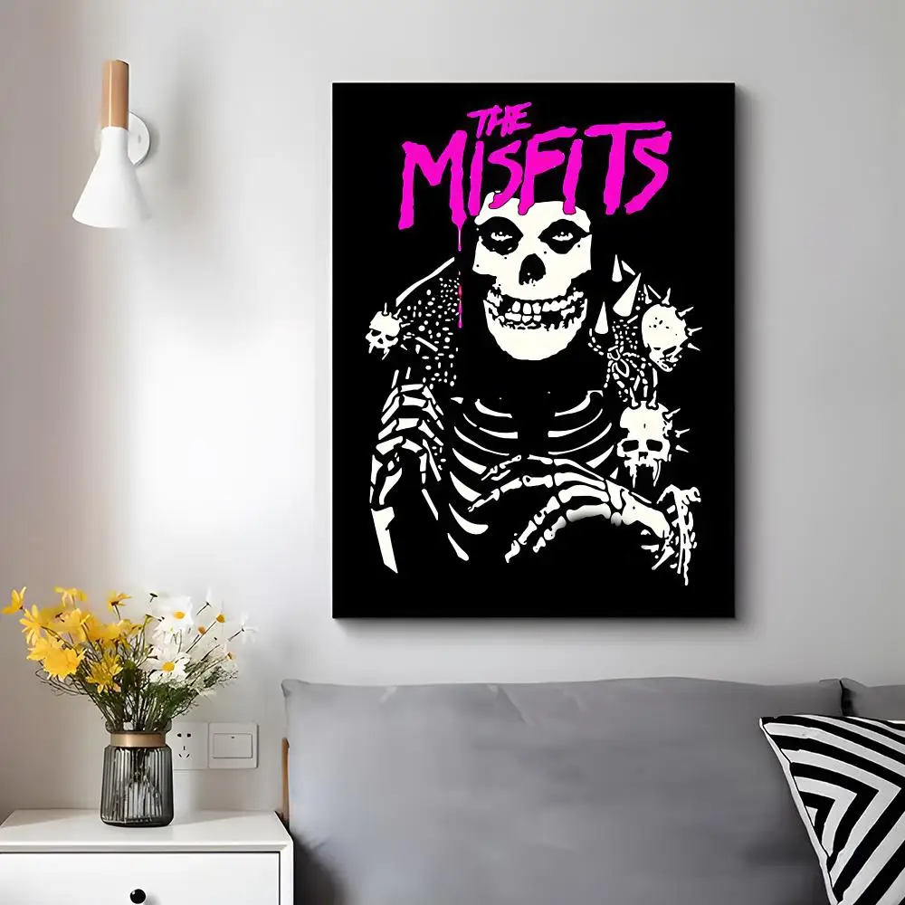 Punk Rock Band M-misfits Poster Trendy Aesthetic Wall Decor for Dorm & Bedroom