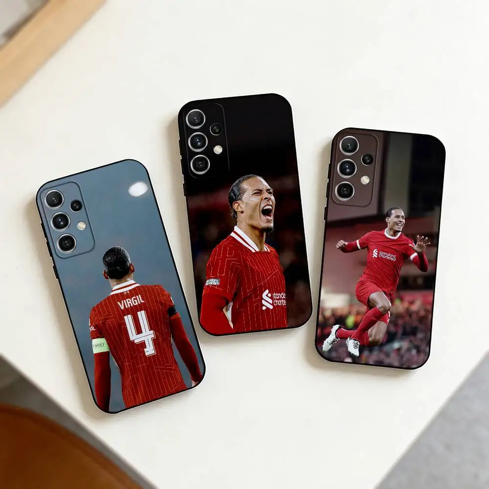 Virgil Van Dijk VVD    Phone Case For Samsung S25,S24,S21,S22,S23,S30,Ultra,S20,Plus,Fe,Note,10,9,5G Black Cover