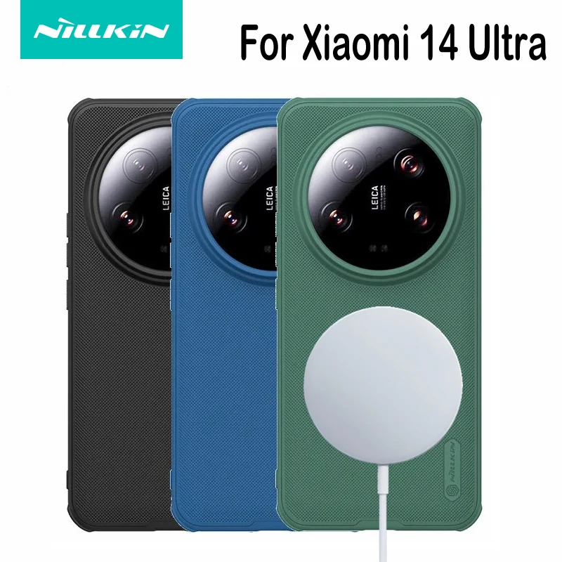 Per Xiaomi Mi 14 Ultra Case Nillkin Super glassato Shield Pro Cover posteriore magnetica rigida opaca per Magsafe per Xiaomi 14 Ultra