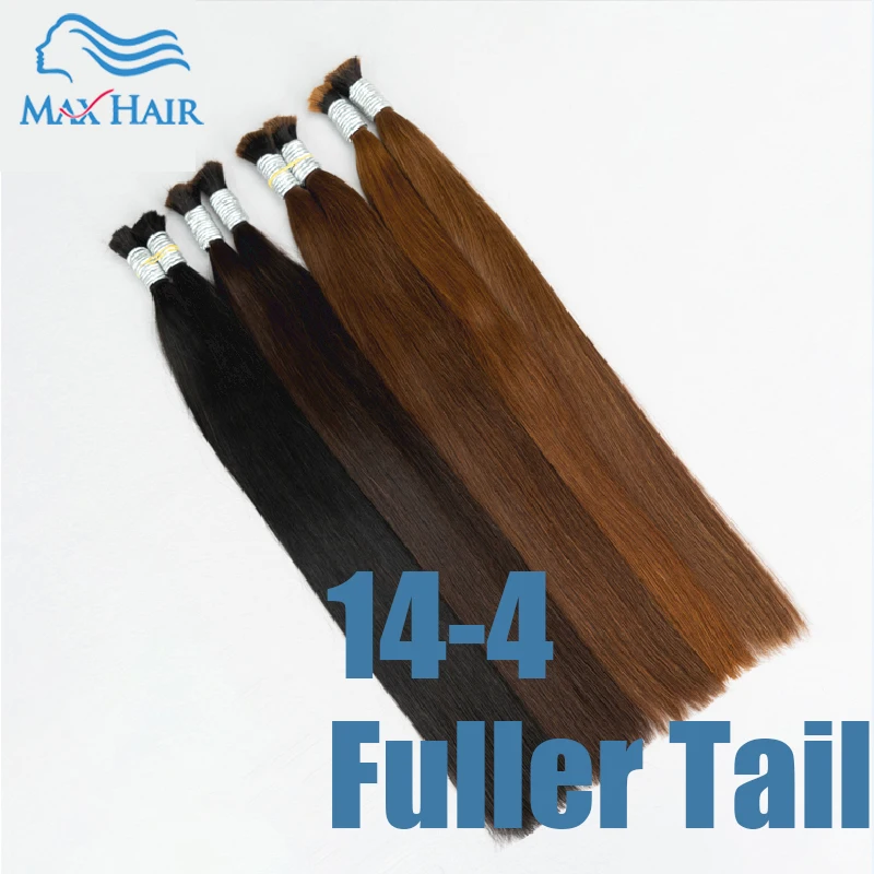 

14-4 No Weft Vietnam Hair Extensions Virgin Human Hair Bulk Hair Bundles For Braiding Human Hair Straight Hair For Braiding