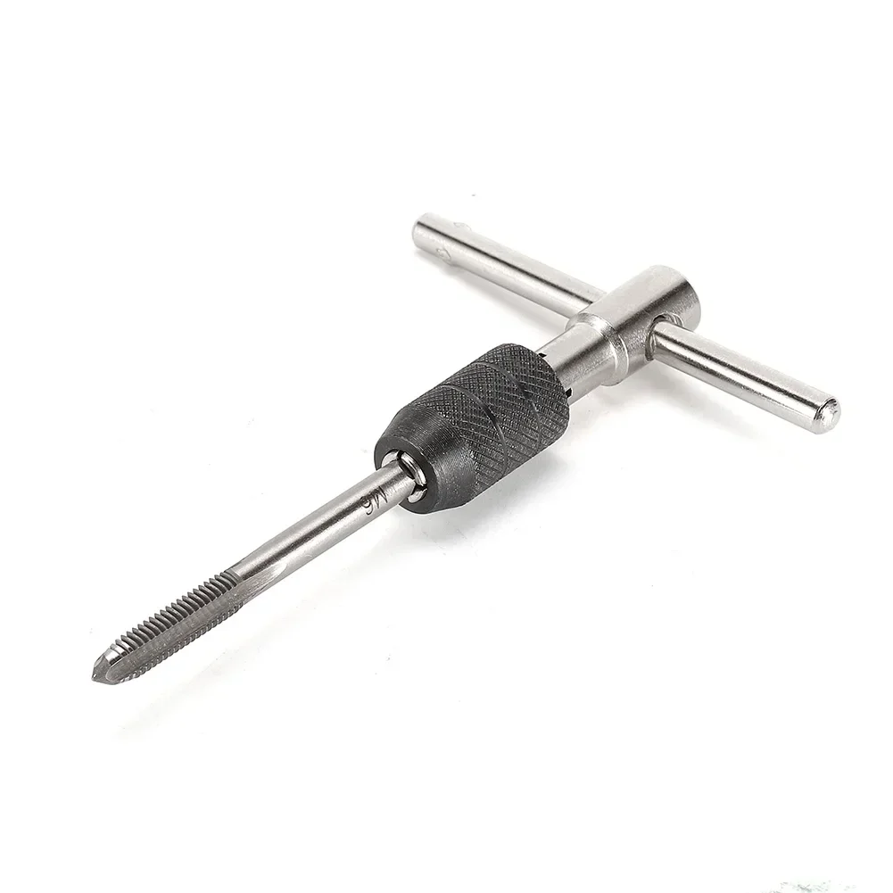 6pcs-M8 T-handle Reversible Single Tap Wrench Tapping Threading Tool-M8-M6 1/8-1/4 Screwdriver Tap Holder Hand Tool