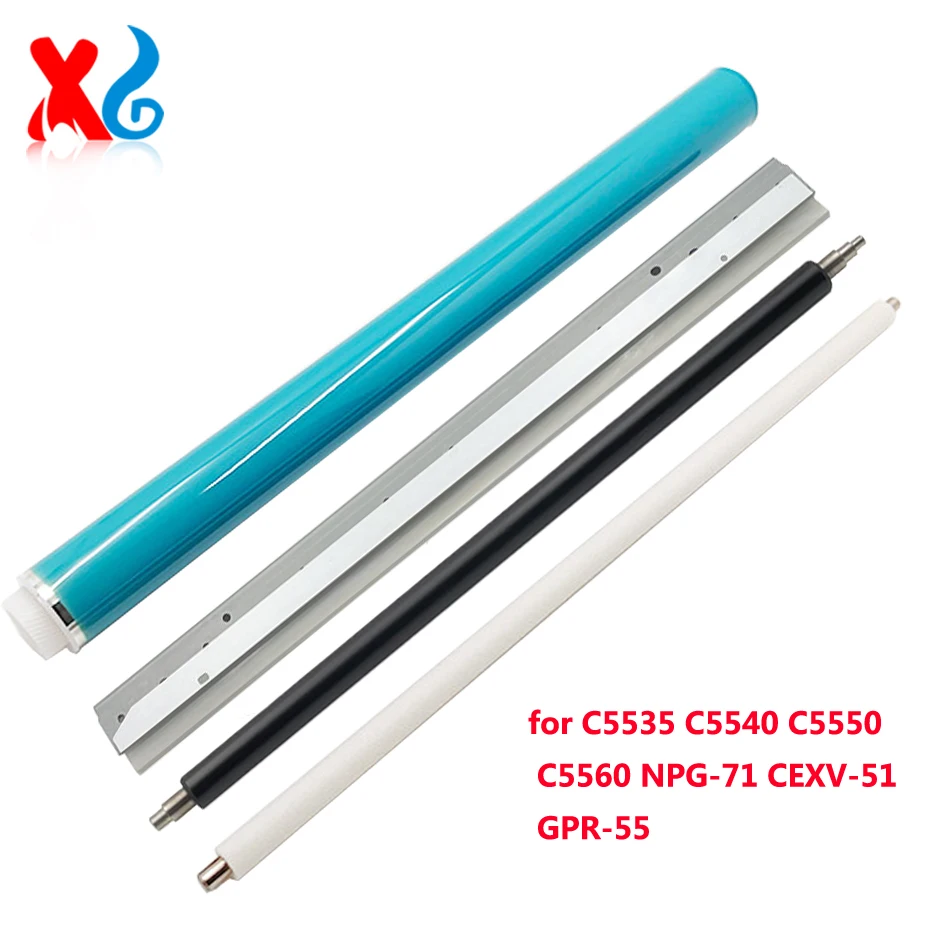 OPC Drum Kit Drum Cleaning Blade For Canon IR ADVANCE C5535 C5540 C5550 C5560 IRC5535i IRC5540i IRC5550i IRC5560i GPR55 C-EXV51