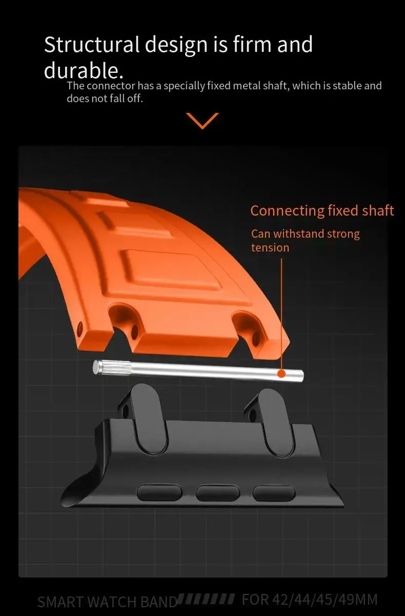 Silikonband für Apple Watch 49 mm 46 mm 45 mm 44 mm 42 mm 41 mm 40 mm Serie Ersatzarmband iWatch Ultra 10 9 8 7 6 5 4 SE Armband