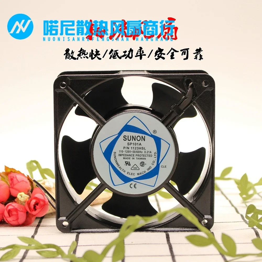 

+Новый 12 см для SUNON SP101A 1123HSL 12038 120*120*38 мм AC 110 В-120 В 0,21 А 115 В охлаждающий вентилятор