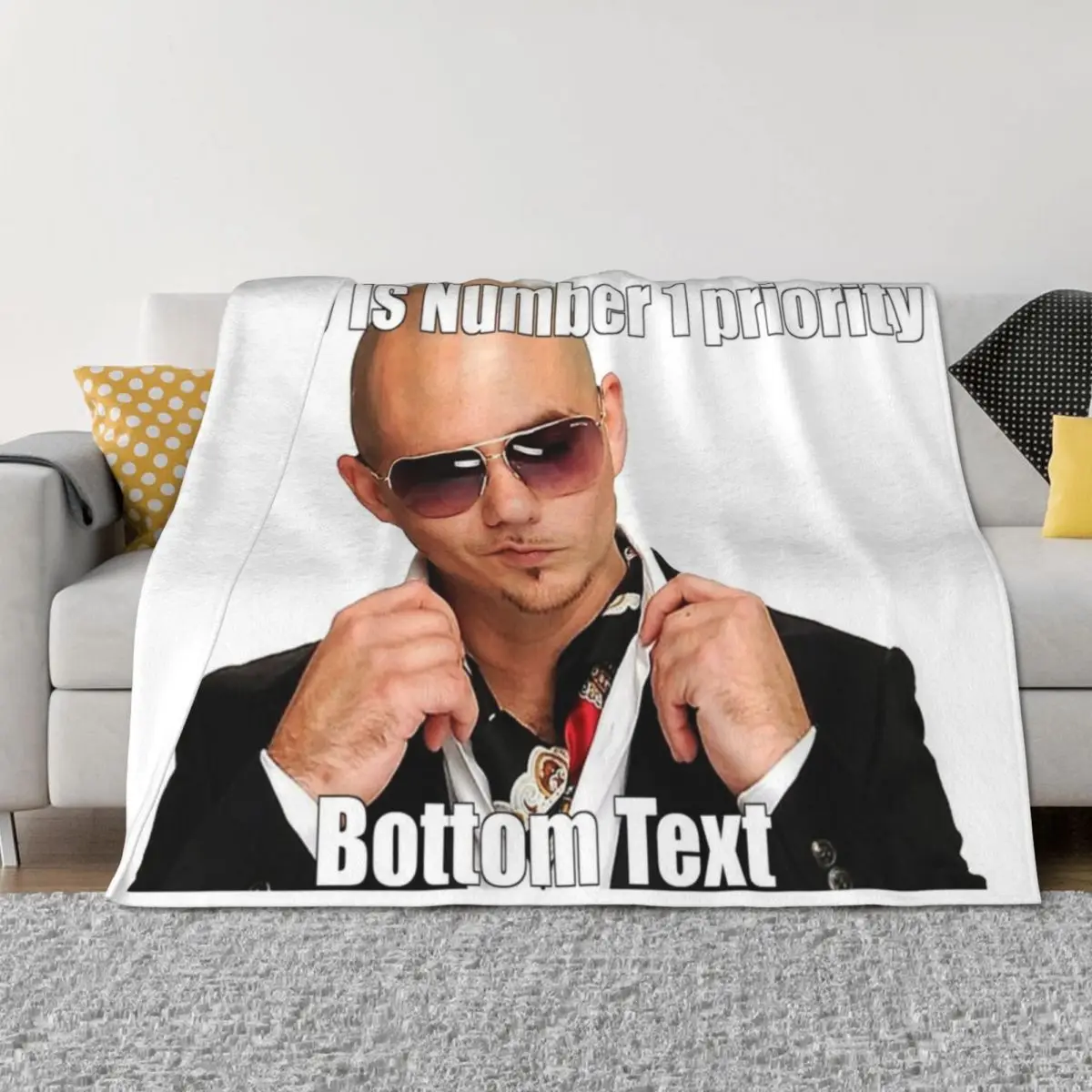 

Mr. Worldwide Safety is #1 Priority Throw Blanket Comforter Bed covers Soft Big Decorative Sofa Blankets