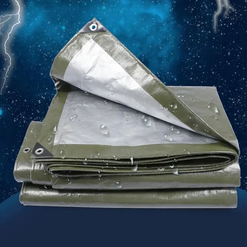 

Heavy Duty Outdoor PE Tarpaulin Canopy Cover - Tear-Resistant Awning for Camping and Protection