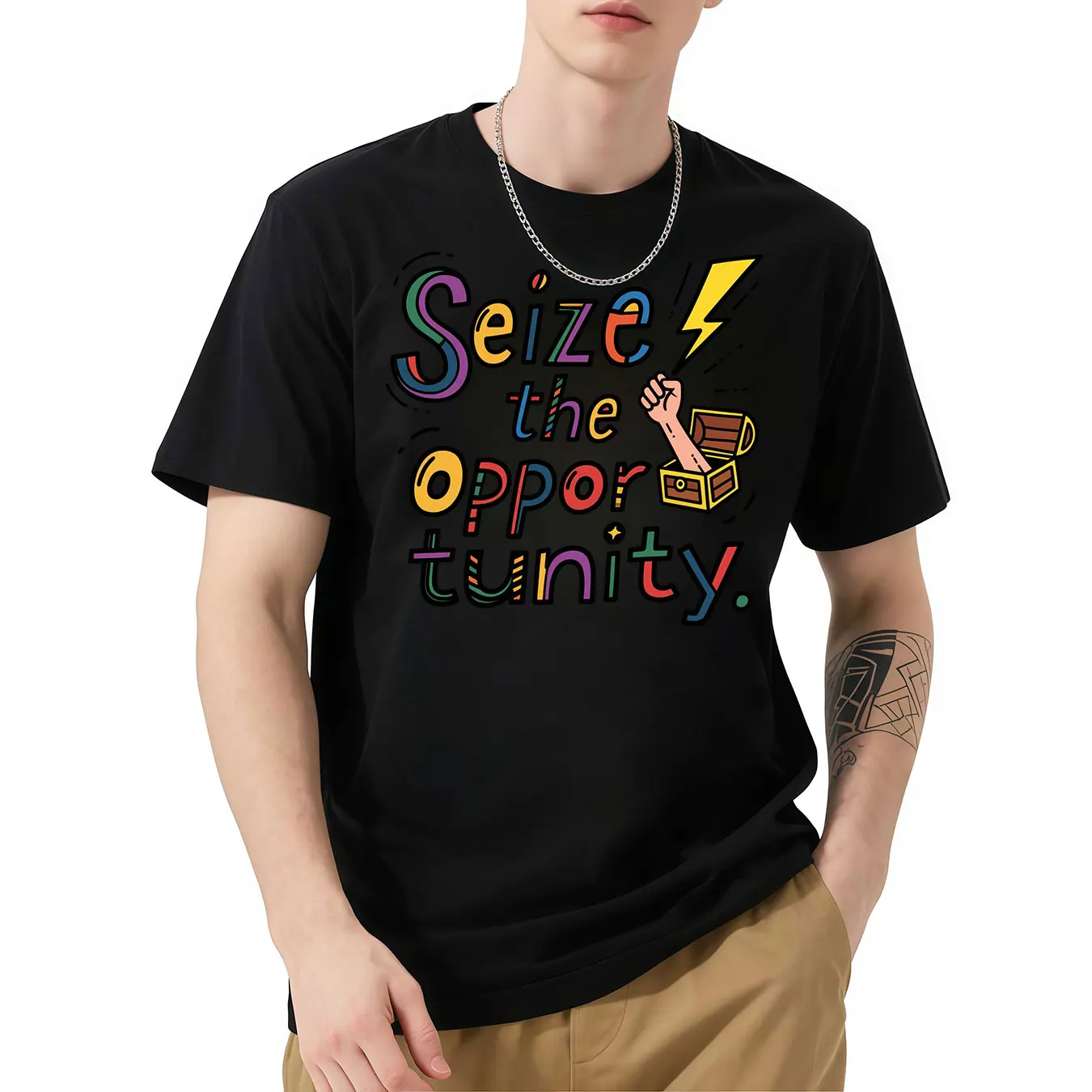 

Seize The Oppor Tunity T Shirts Funny Cat Lovely Cute Printed T-Shirt For Women'S Crewneck Gothic Women Tshirt Casual Oversize T