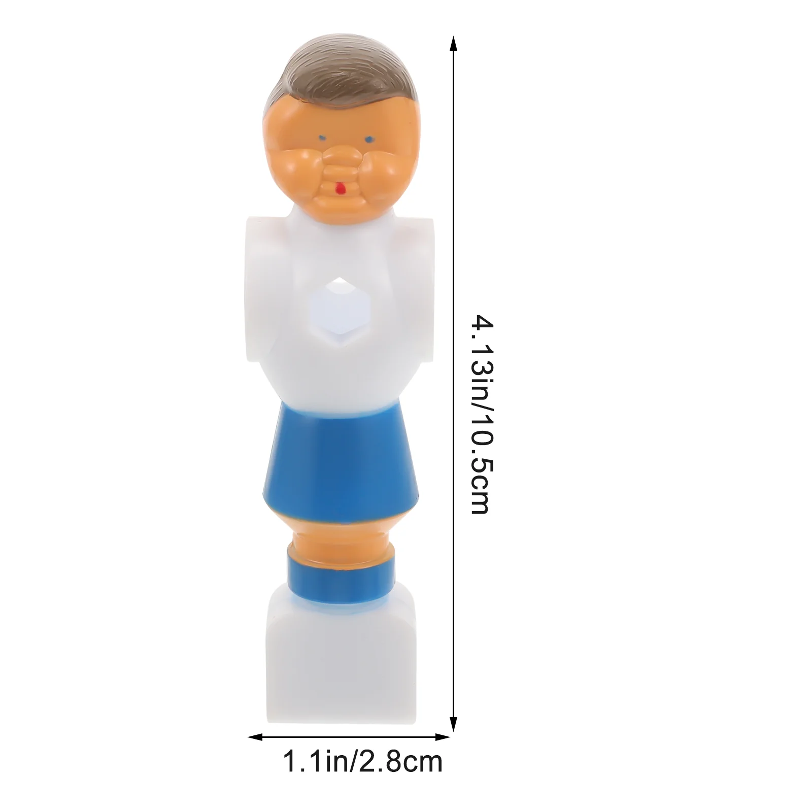 4 ชิ้นตารางฟุตบอลโต๊ะเกมเครื่องอุปกรณ์เสริม Pvc ตัวเลข Foosball ผู้เล่นรูปปั้น