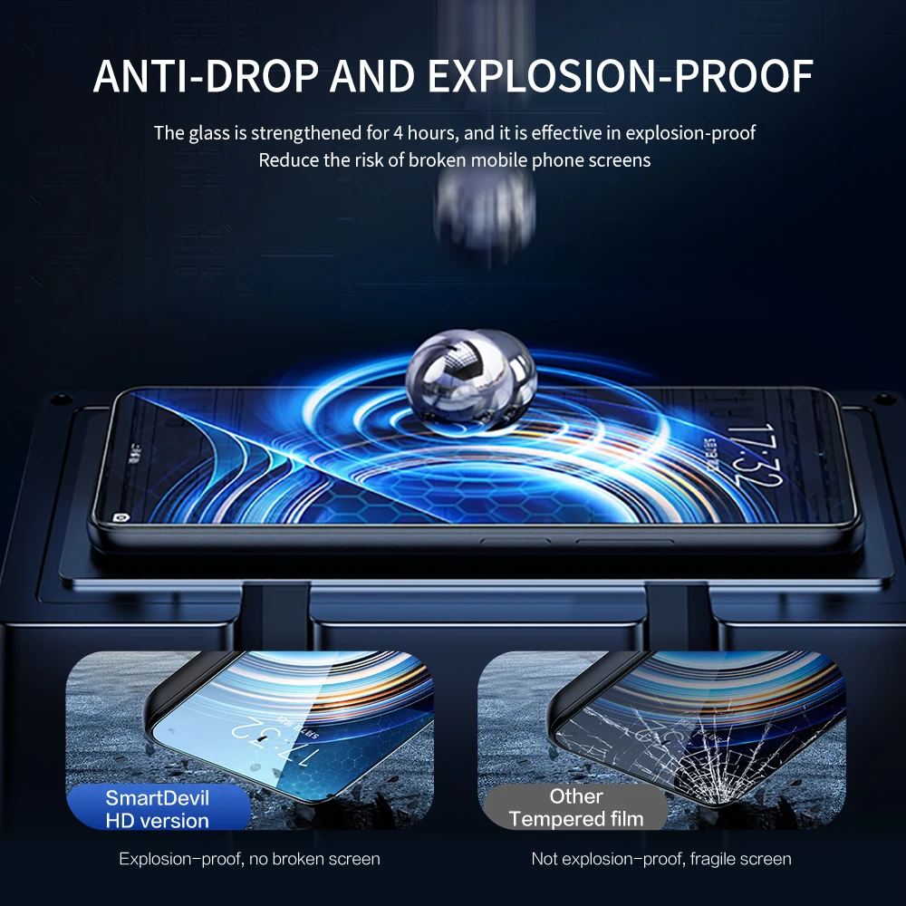 SmartDevil Kính Cường Lực Cho Xiaomi POCO F4 GT Tấm Bảo Vệ Màn Hình Cho Redmi K40 Chơi Game K50 K30 Màng Bảo Vệ 9H HD Kính