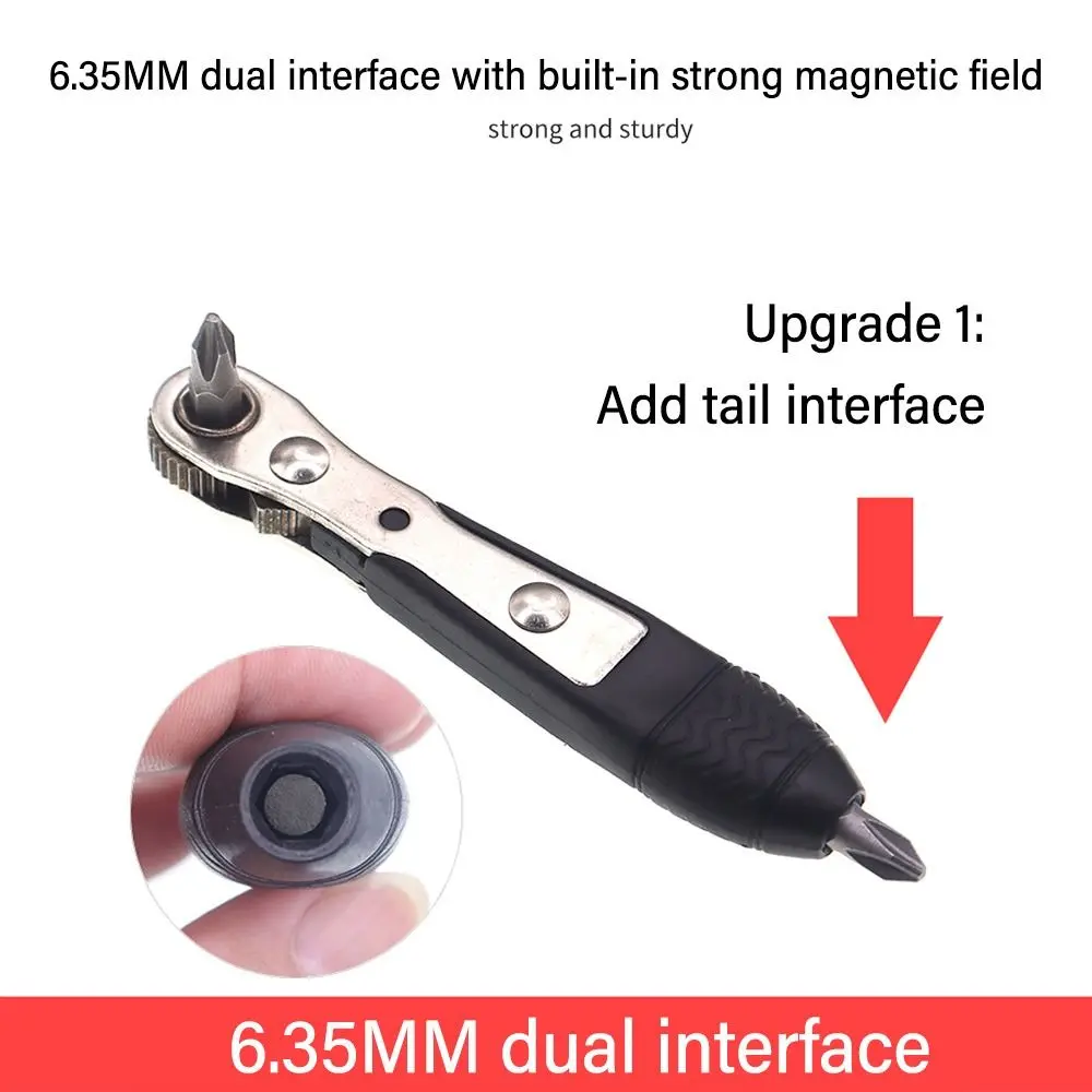 Batch Socket Ratchet Screwdriver 36-tooth with Batch Socket L-shaped Turning Wrench Turning Right Angle Screwdriver