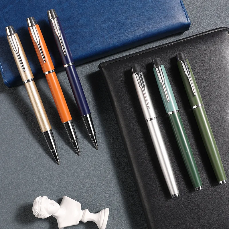 1 Pc High-end Business Metal Pen carve logo Lridium Pen Tip Medium size For School Classroom Office Writing Custom logo Gift