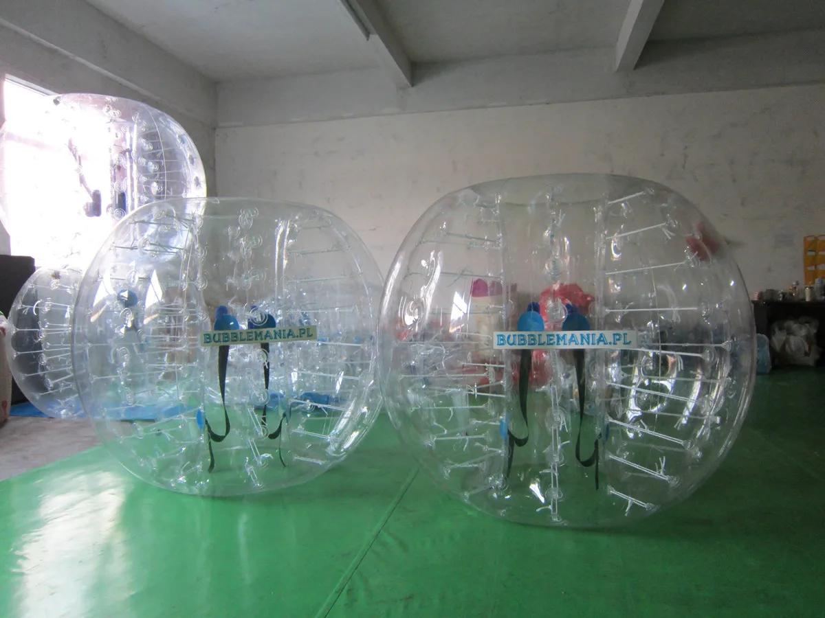 Aufblasbarer Stoßball, riesiger menschlicher Hamsterball, aufblasbarer Zorb-Ball, TPU, 1,5 m, Stoßstangenblasen-Fußbälle für Erwachsene