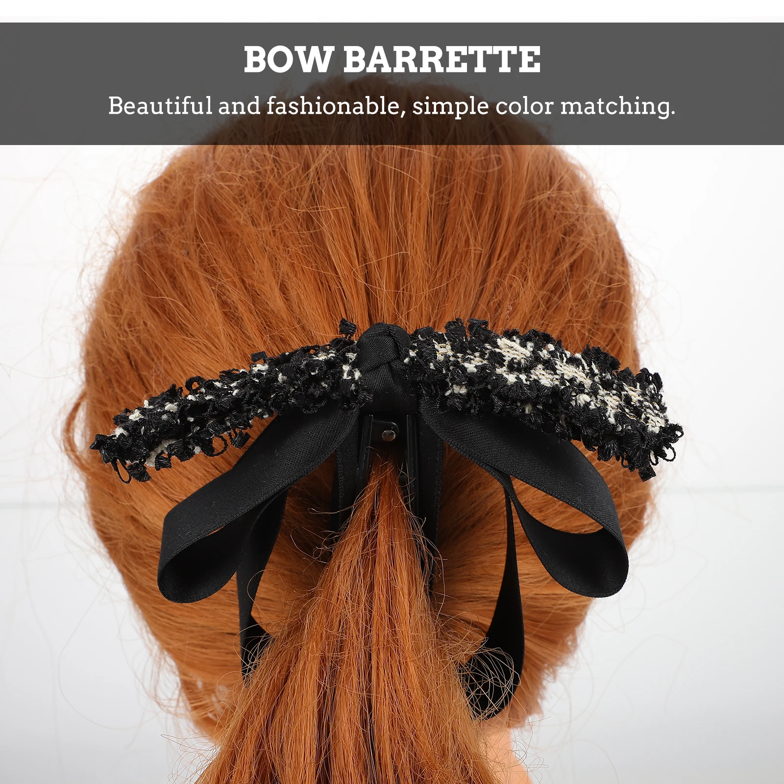 

Beautiful Hair Bow Knot Clips Durable Material Women Charm Novel Style Bow Barrette Elegant Fabric Hair Accessories