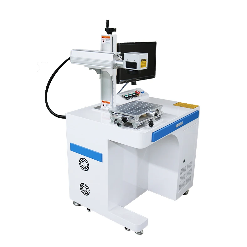 Cabinet desktop laser 20W 30W 50W fiber laser marking machine with computer