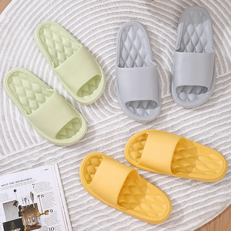 Bathroom Slippers for Home Couples Non-slip Breathable Slippers Women Shoes Personalized Deodorization