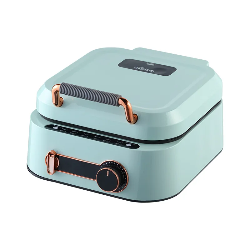 Электрическая антипригарная блинница для выпечки, многофункциональная углубляющая кухонная кастрюля, сковорода, двусторонняя нагревательная решетка, домашняя техника