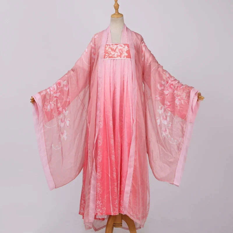 Chiński styl Cardigan Hanfu Han Fairy elegancki kardigan koszule ludowe kostium taneczny chińskie tradycyjne starożytne Cosplay Hanfu Coa