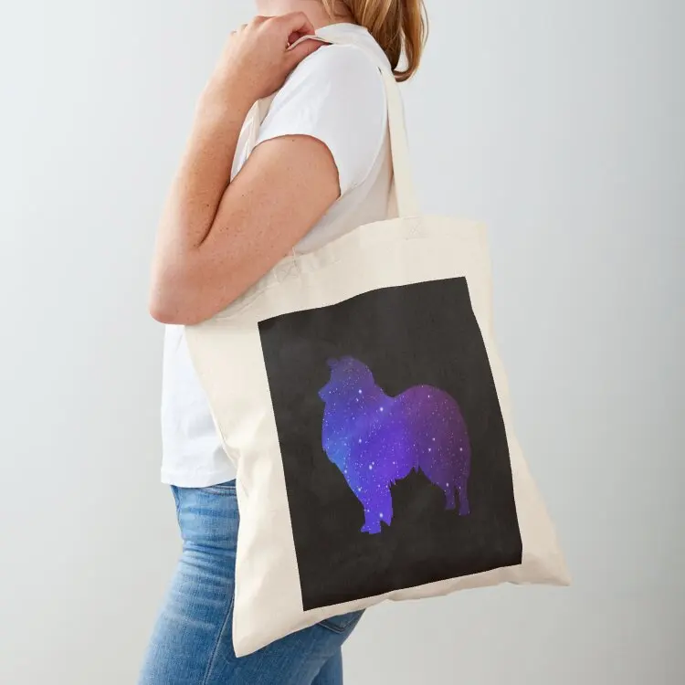 

Shetland Sheepdog - Universe Tote Bag bags luxury women tote bags aesthetic custom fabric bag reusable grocery bags