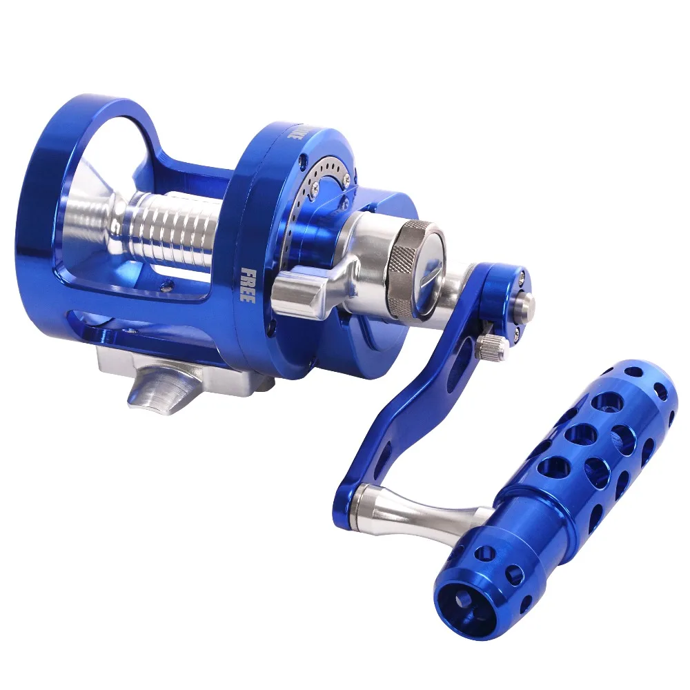 

SALTWATER JIGGING DEEP SEA BOAT TROLLING BIG GAME FISHING REEL CONVENTIONAL REEL CNC MACHINED 2- SPEED LEVER DRAG 30KG