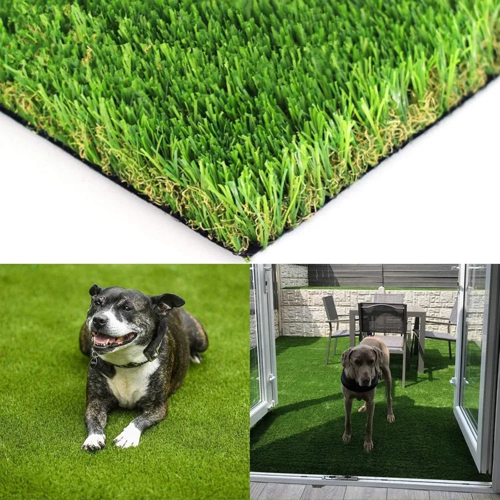 

Realistic Artificial Grass Turf - 12FTX74FT(888 Square FT) Indoor Outdoor Garden Lawn Landscape Synthetic Grass Mat