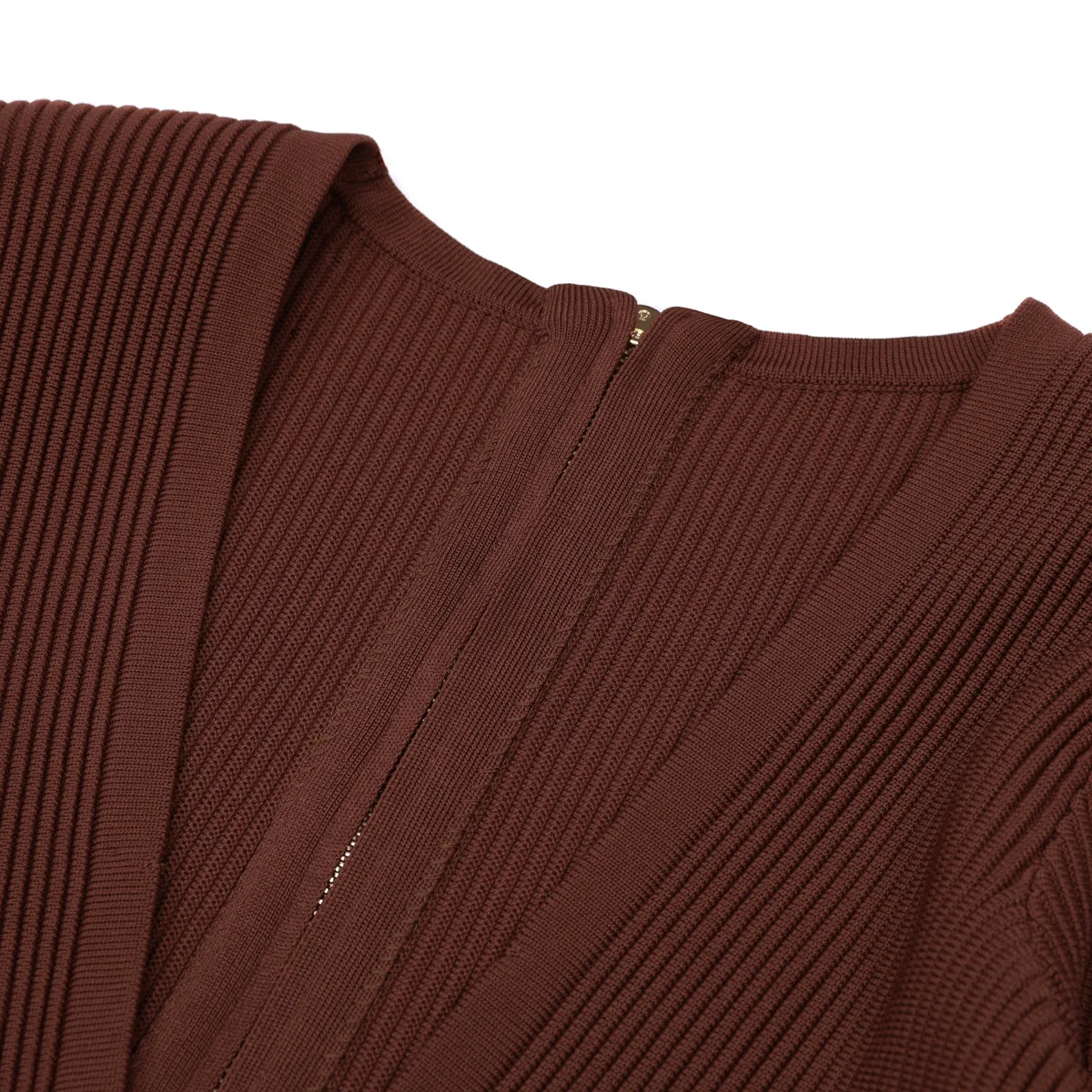 ZJYT automne nouveau à manches longues tricot pull robes pour femmes 2025 mode col en V gaine moulante Mini robe femme robes rouge