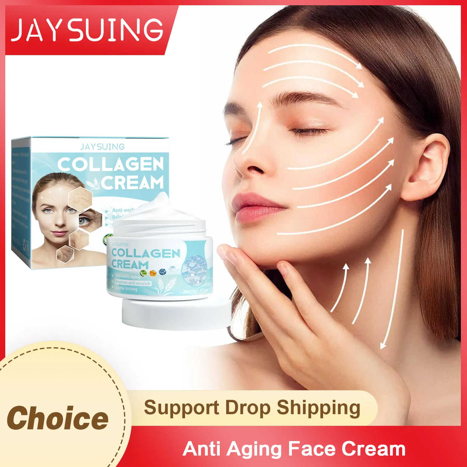 Anti Aging Face Cream Wrinkle Removing Firming Improve Dullness Nourishing Moisturizing Brightening Collagen Wh-itening Lotion