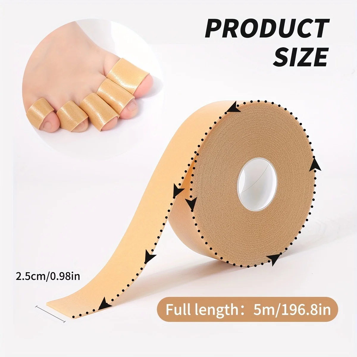 1/2pcs Anti-Blister Heel Pads, Cuttable and Peelable Sponge Heel Cushions for Women, Application, Prevents High Heels from Chafi
