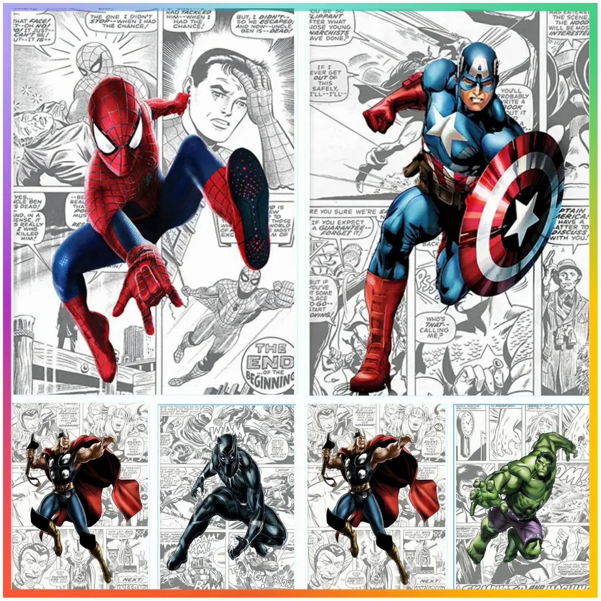 Marvel Superhero Captain America Diamond Painting Kids Gift 5D DIY Art Offers Kit Cross Stitch Full Mosaic Embroidery Home Dec