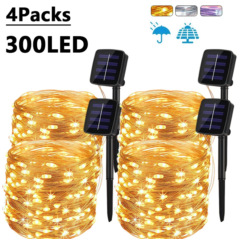 

7M/12M/22/32M Solar LED Fairy Light Outdoor Festoon LED Waterproof Garland String Lights Christmas Party Garden Solar Lamp Decor