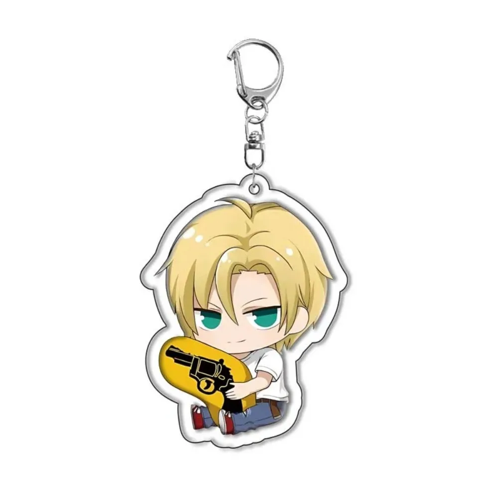 Fashion Anime Collection Keychain Cartoon Characters BL Couple Acrylic Figure Key Chain Cartoon KeyRing New