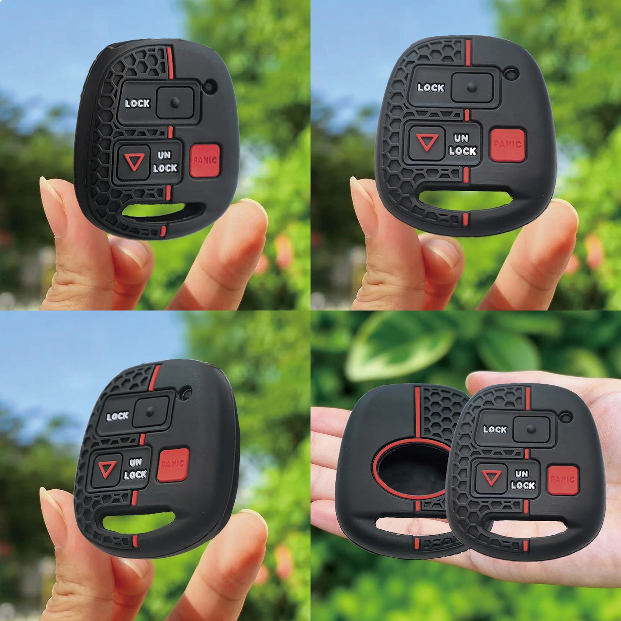 Silicone Car Key Fob Cover for Lexus RX330 IS200 For Toyota RAV4 Land Cruiser 120 Prado Corolla Avensis Yaris Camry