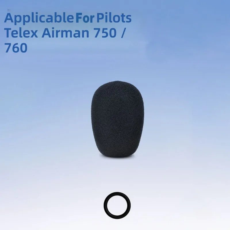 HOT!A72T Noise-Reduction Mic Windscreen Foam Replacement For TELEX AIRMAN 750 760-Pilot Headset Covers