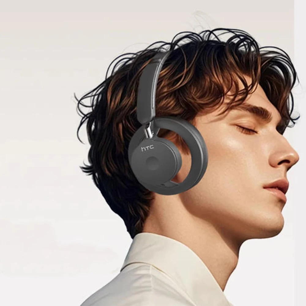 Wysokiej jakości słuchawki bezprzewodowe Bluetooth V6.0 HTC HP06, otwarte, składane, z mocnym basem, do PC, laptopa i telefonu.