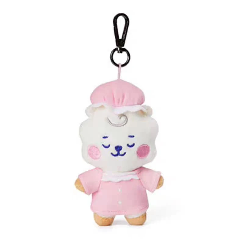 

Linefriends Bt21 Keychain Cute Plush Doll Cartoon Figure Bag Pendant Backpack and Briefcase Decorations Gift Toy Collection