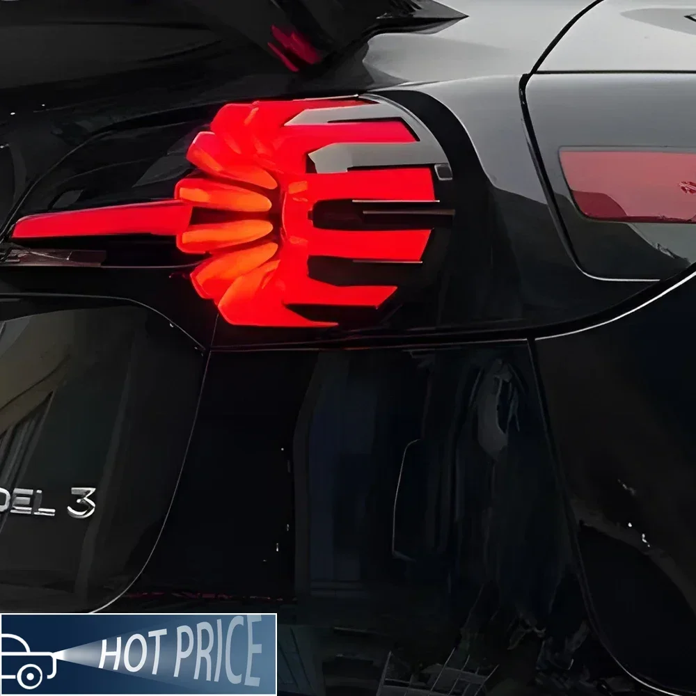 

For Tesla Model 3 Model Y 2019-2023 Auto Rear Lamps Upgrade Martin Style Brake Light Accessories LED Car Taillights Assembly