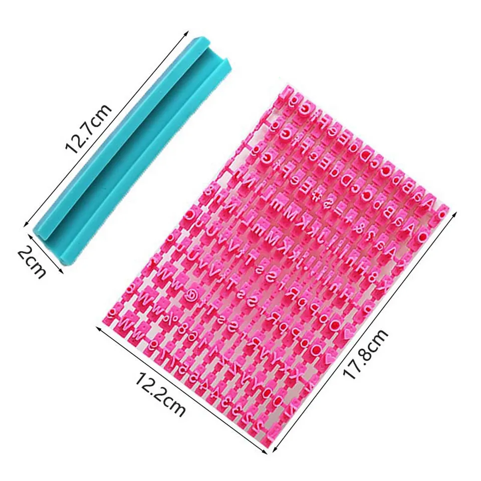 Lot De 5 Tampons Lettres Et Chiffres Pour Biscuits Argile Polymère - Outils Gaufrage Créatifs