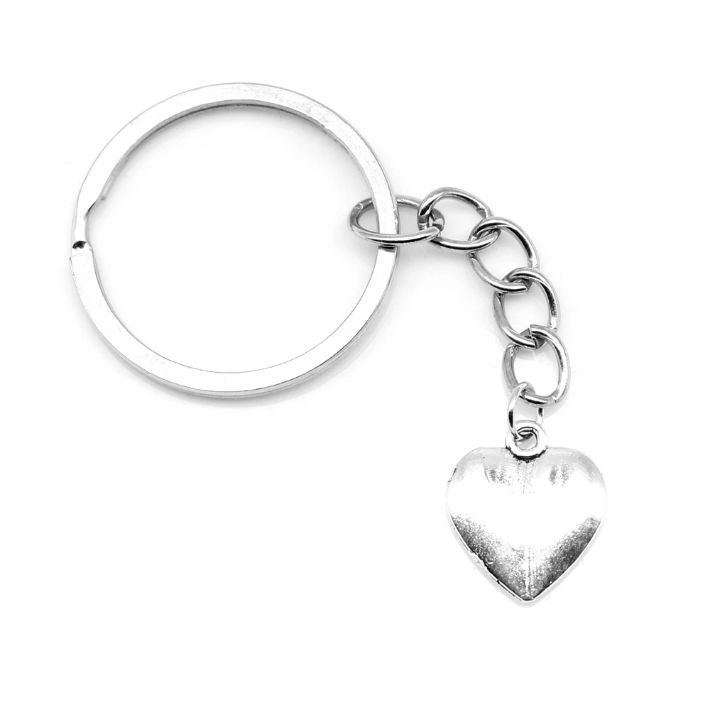 1 Piece Glossy Peach Heart Keychain For Car Key Trendy Jewerly 16x16mm