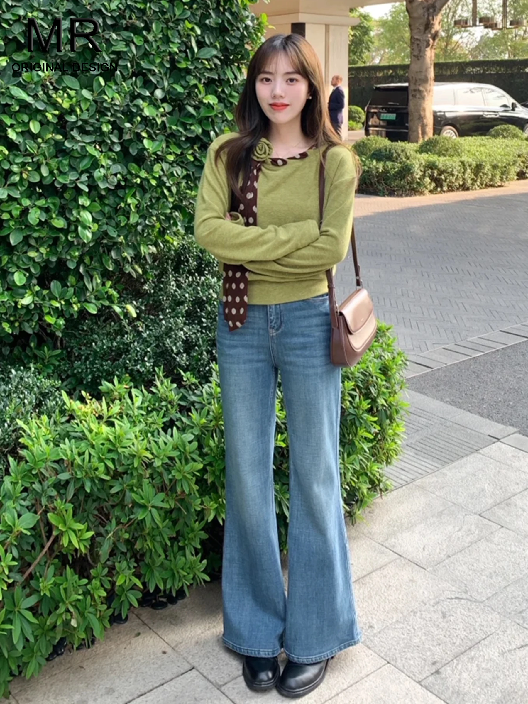 

Светло-голубые расклешенные джинсы с высокой талией, женские, свободного кроя, в повседневном стиле, весна-лето, новинка, брюки-клеш