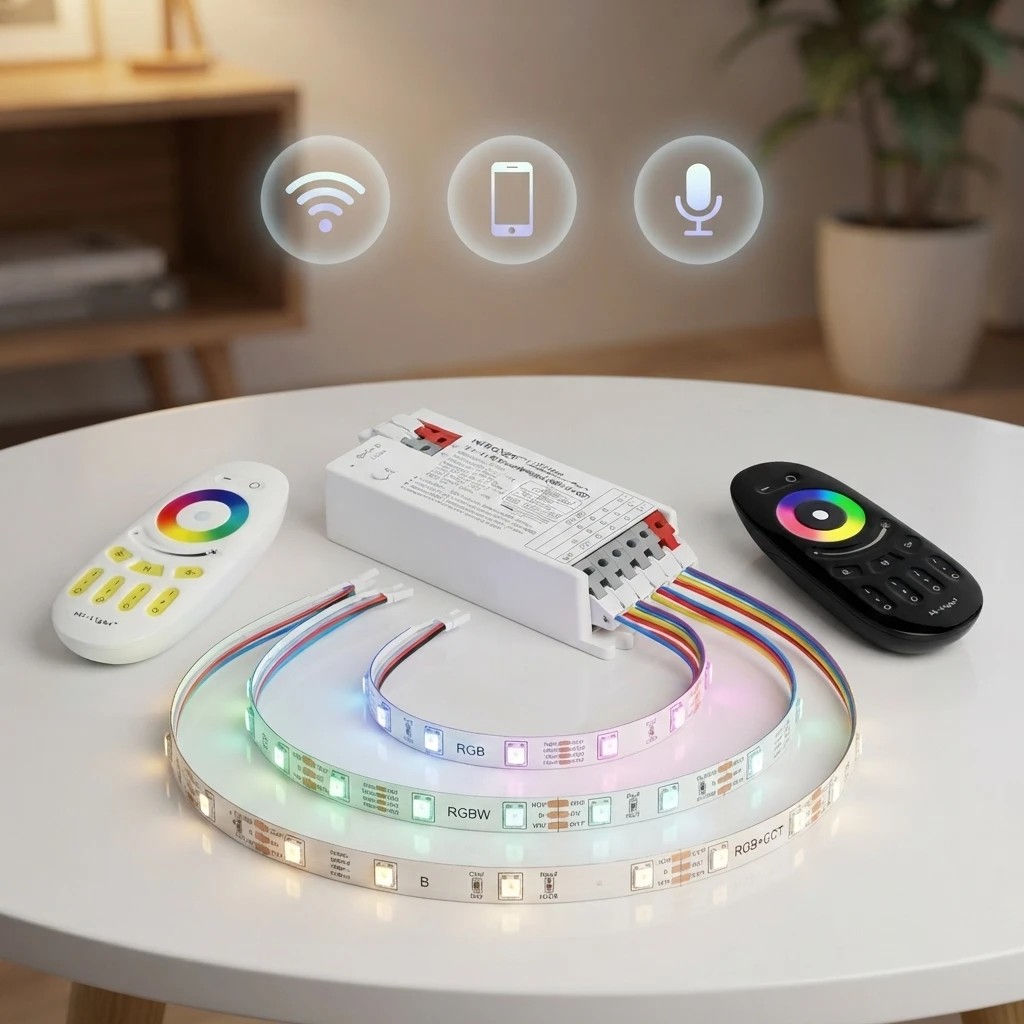 Miboxer FUT096 FUT092 FUT089 E3-WR 3in1 Smart WIFI+2.4GHzRF Tuya APP Voice Control Dimmer RGB RGBW RGBCCT LED Strip Controller
