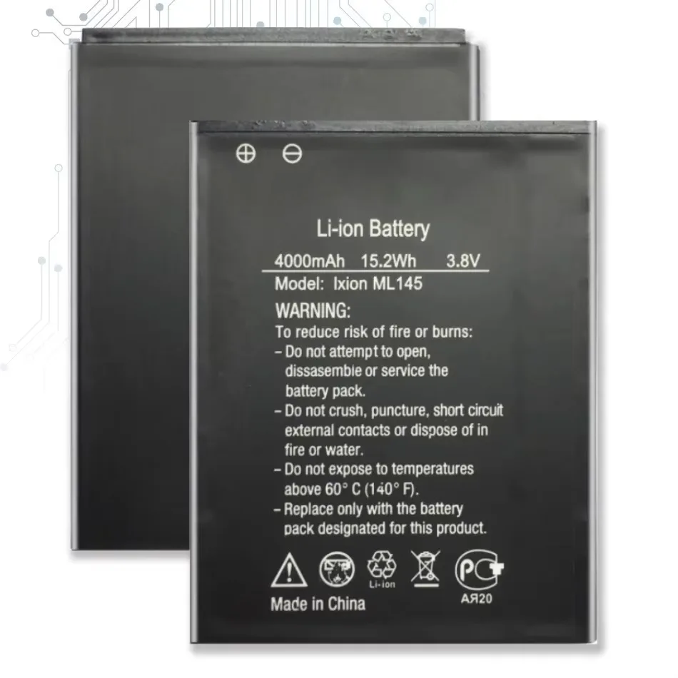 Mobile Phone Battery 4000Mah For DEXP Ixion ML145 Snatch SE Rechargeable Li-Polymer Batteries