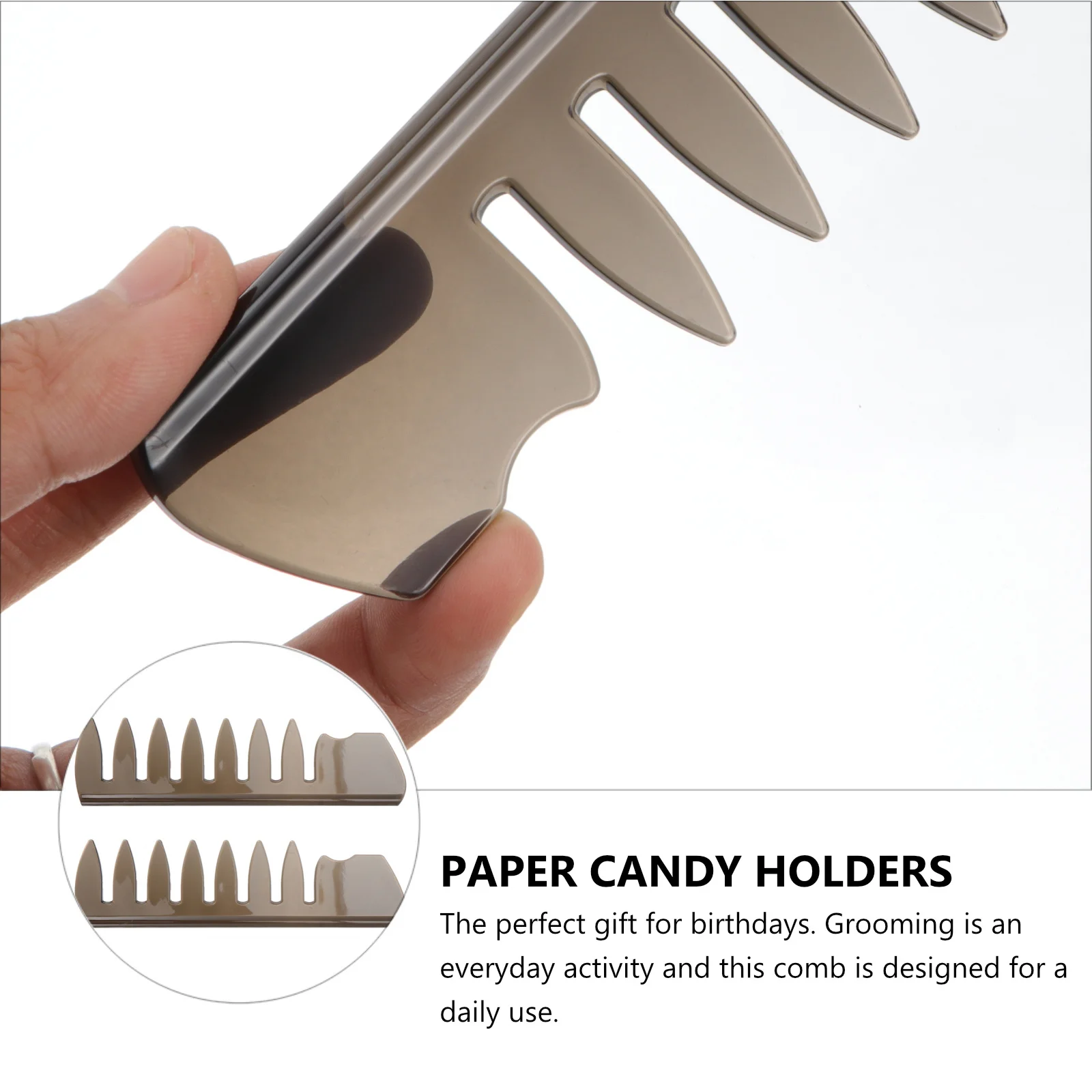 

2 шт. расческа для мужчин, прочный легкий дизайн для прямых вьющихся волос, ежедневный уход, портативный аксессуар для укладки