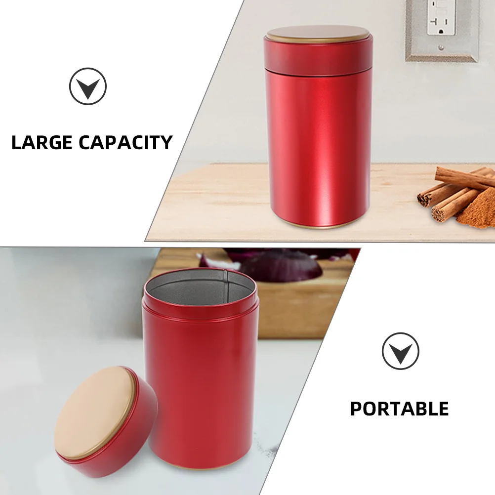 

6 Pcs Beverage Sealed Tin Can Tea Coffee Canisters Loose Container Storage Jars